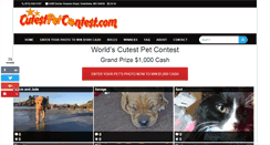 Desktop Screenshot of cutestpetcontest.com